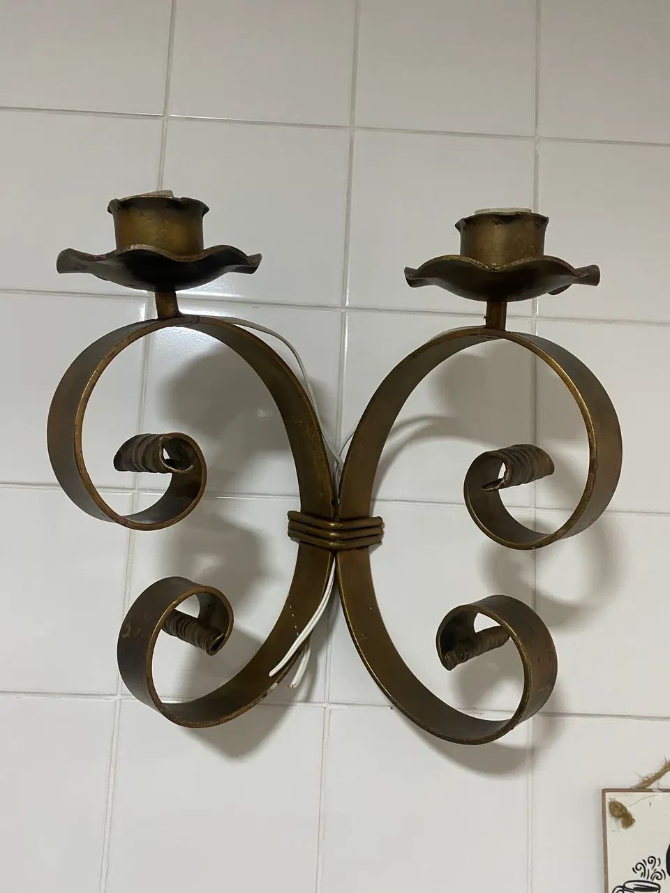 Luminária antiga par, 2 peças  - Foto 4