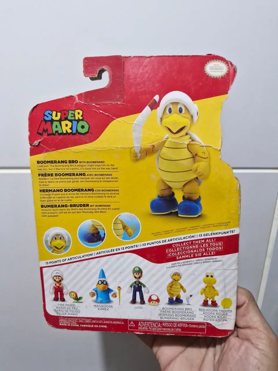 Boneco Bommerang Bro Super Mario Jakks Lacrado - Foto 2