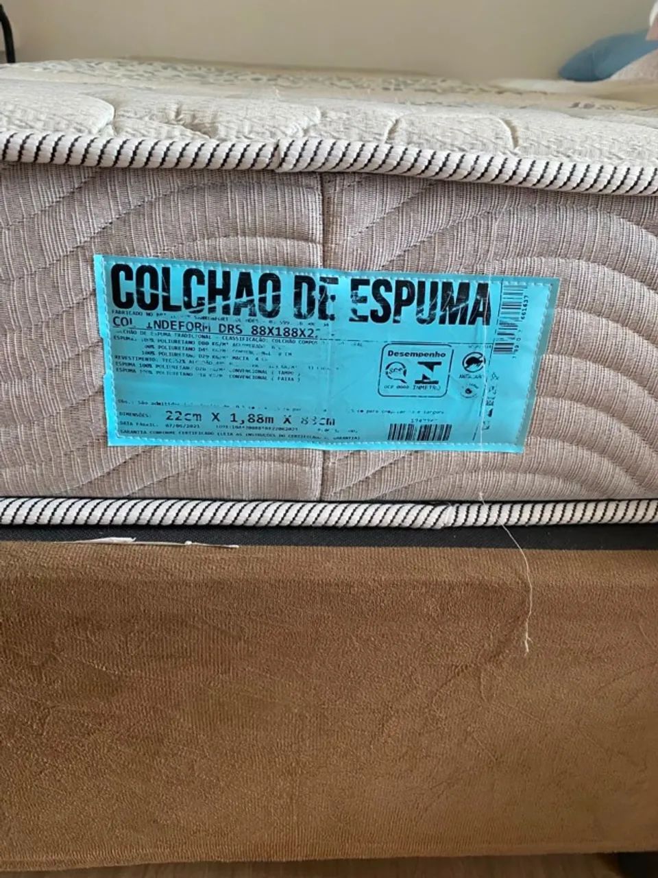 cama de solteiro com colchão de espuma - Foto 3