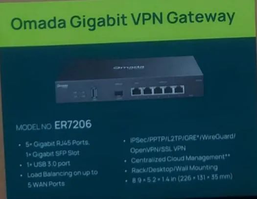 Roteador Tp-link Omada Er7206 VPN Gigabit Multi-WAN - Foto 3