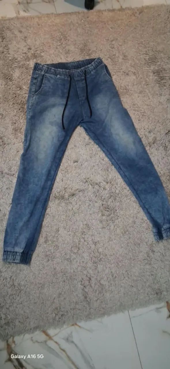 Calças Jeans Infantil Usadas 2 vezes - Foto 4