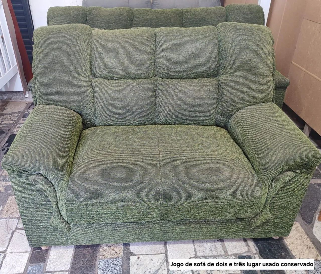 sofá 2 e 3 lugares usado $799,00 A vista - Foto 2