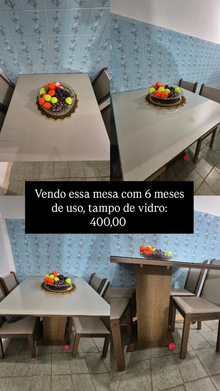 Mesa tampo de vidro - Foto 5