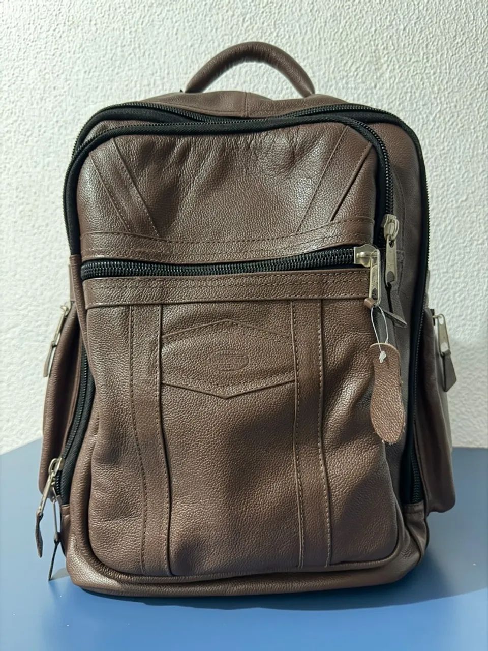 Mochila de couro legítimo  - Foto 5
