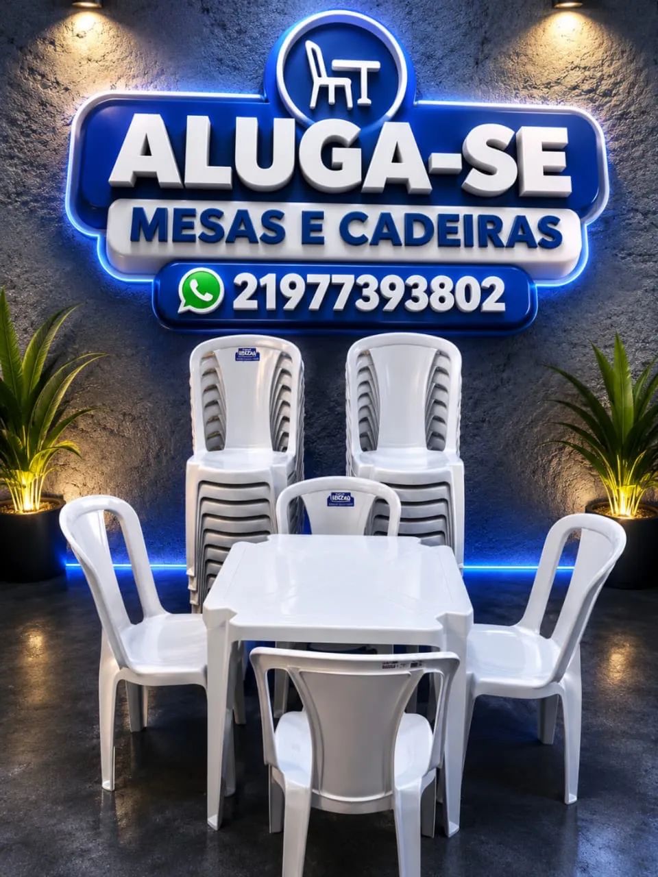 Aluga-se mesas e cadeiras 