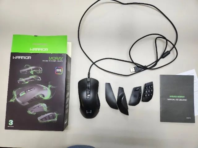 Mouse Gamer Warrior Moray MO278 10000DPI RGB - Periféricos e