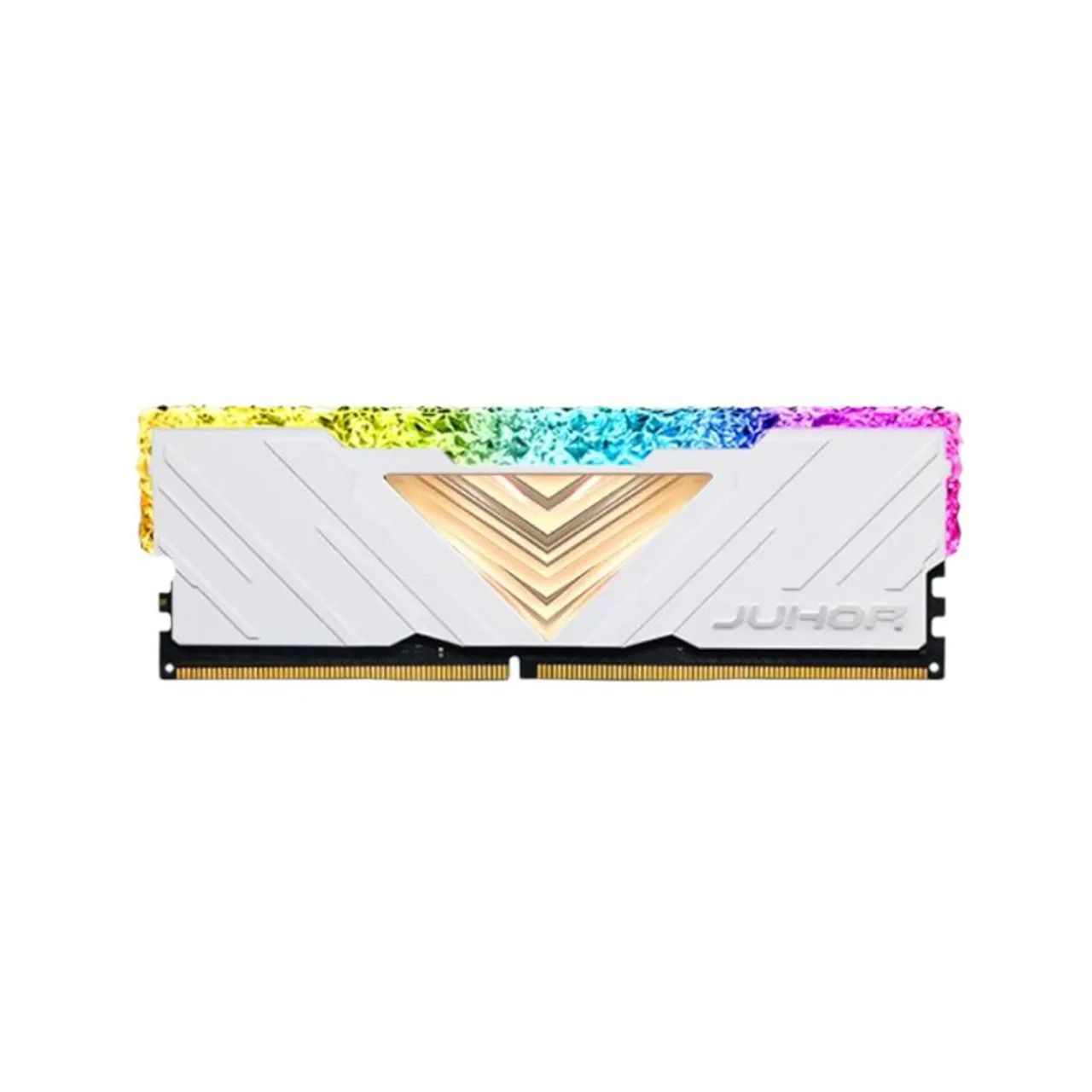 Memória RAM RGB Juhor DDR4 16GB (2x8GB) 3200MHz - Branca/Cristal Memória RAM RGB Juhor DDR4 16GB (2x8GB) 3200MHz - Branca/Cristal