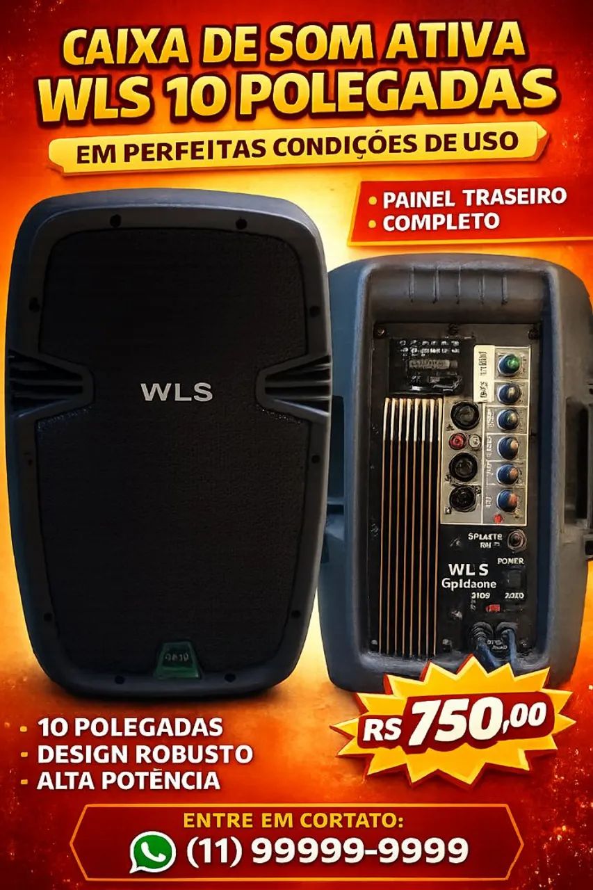 Caixa Ativa de 10 Polegadas 