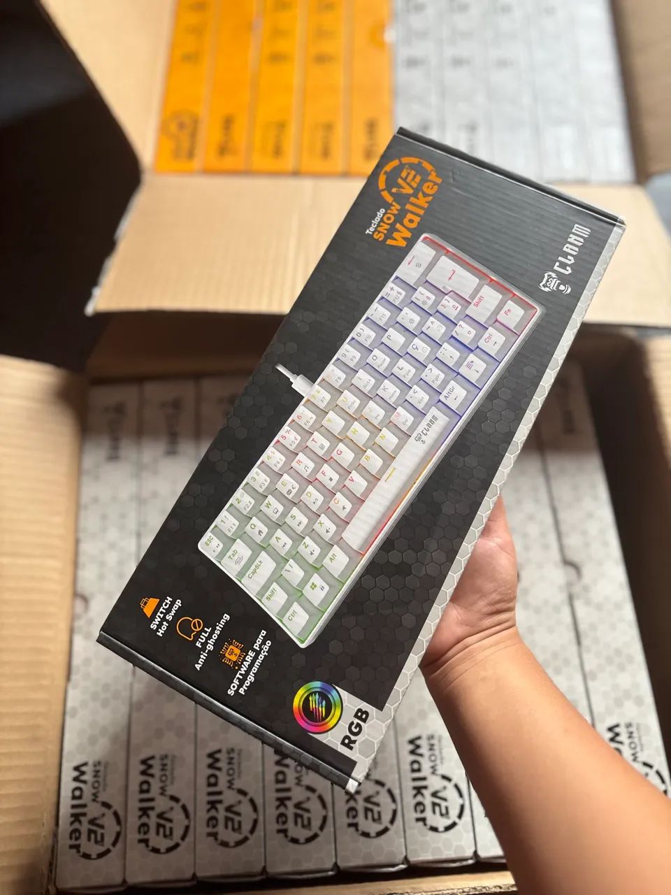 Teclado mecânico 60% Snow Walker v2