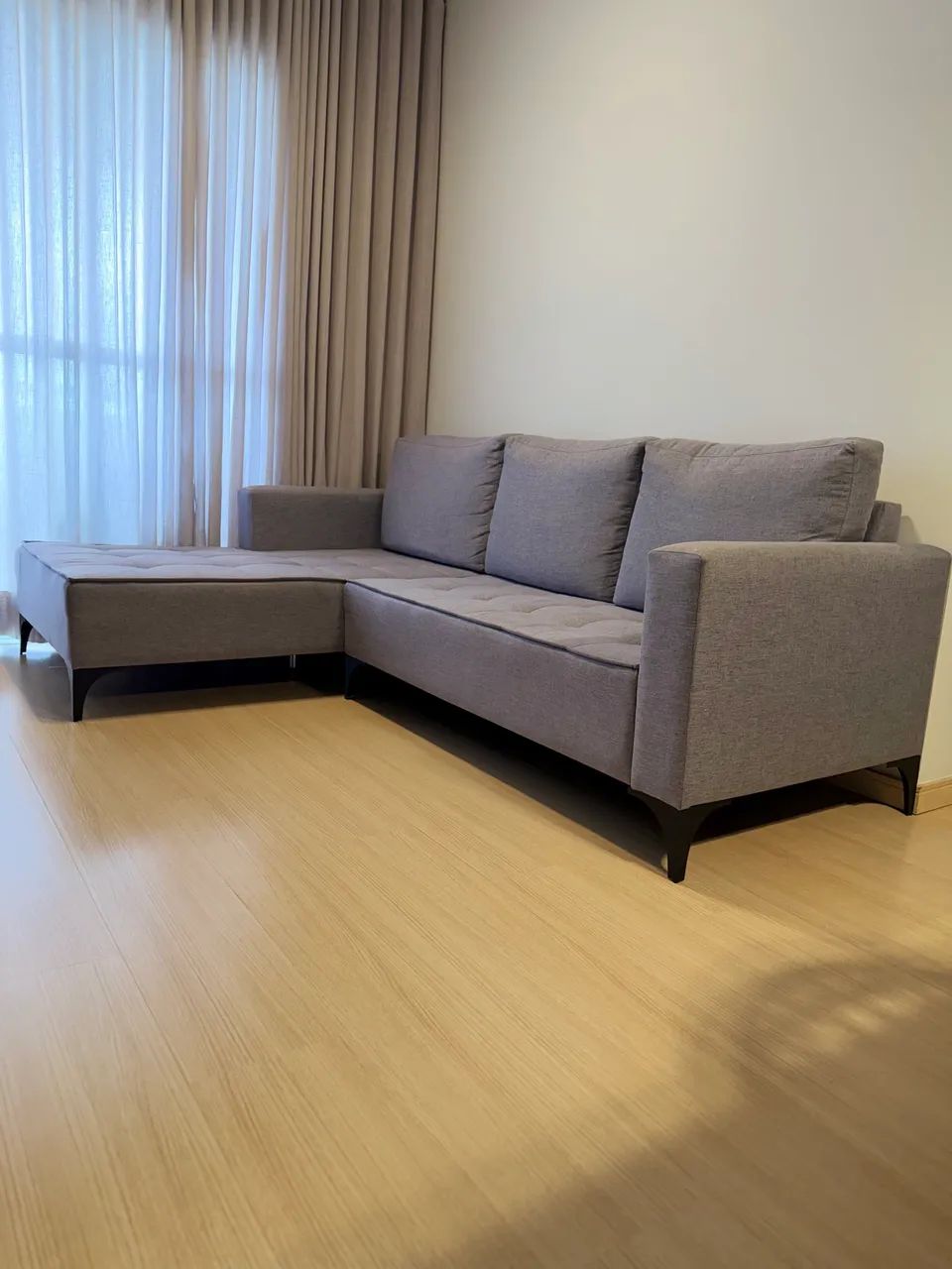 ? Sofá com Chaise Seminovo - Excelente Estado  - Foto 2