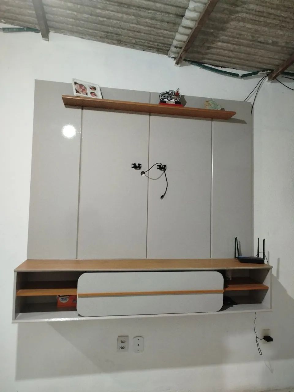 Rack com o painel 