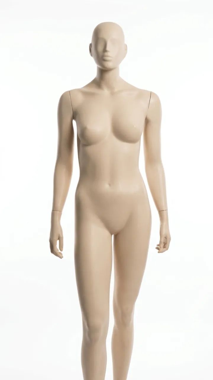 Manequim branco feminino perna dobrada - Foto 2