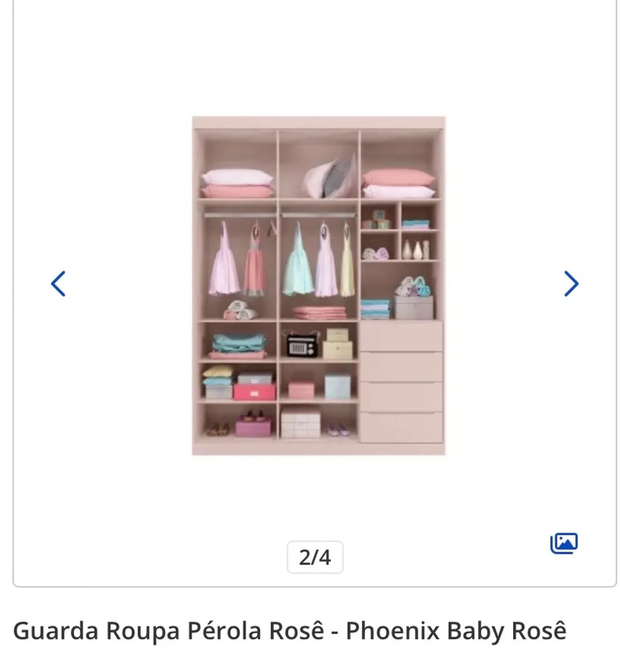 Guarda roupa rosa em laca  - Foto 3