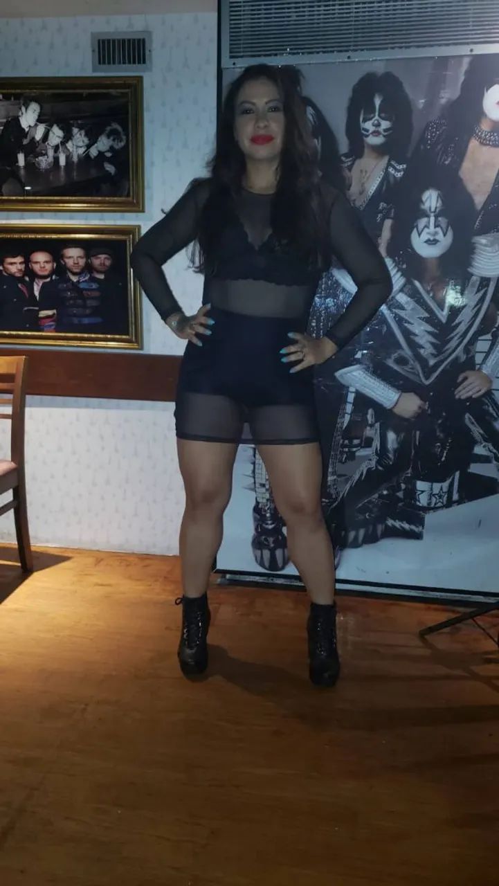 Vestido transparente+top sutiã 