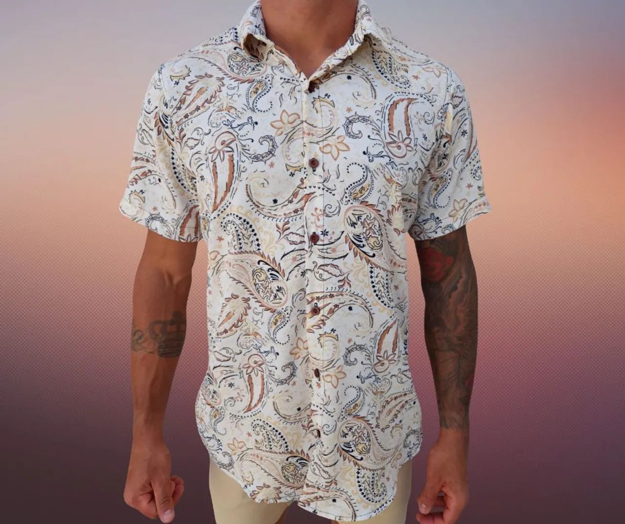 Camisas manga curta florais - Foto 2