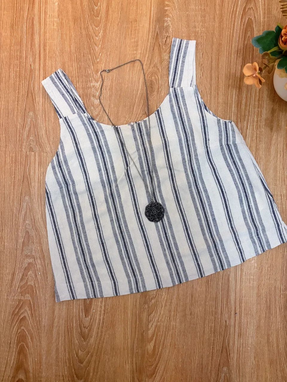 Blusa em linho, tamanho PP - Foto 4