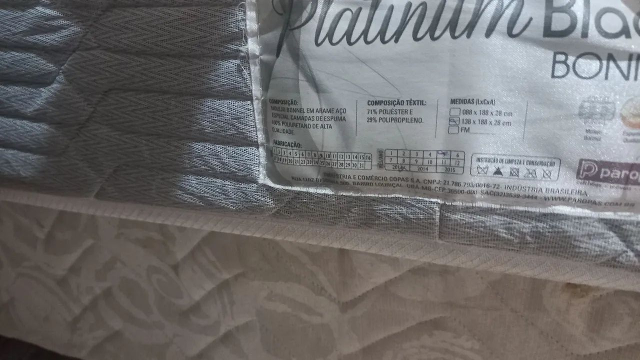 Cama Box e colchão usados - Foto 3