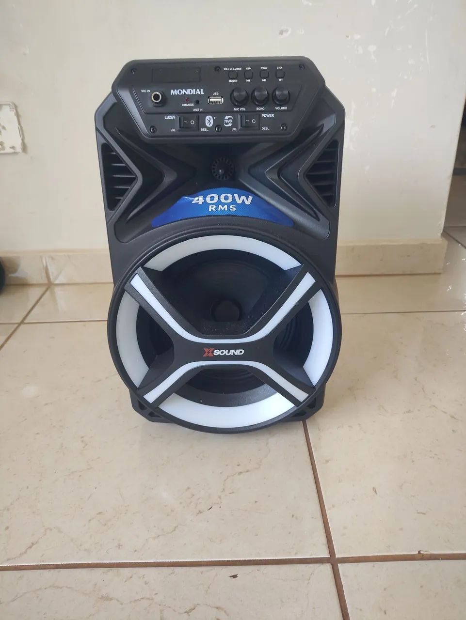 Caixa som residência moldial bivolt 400rms  - Foto 4