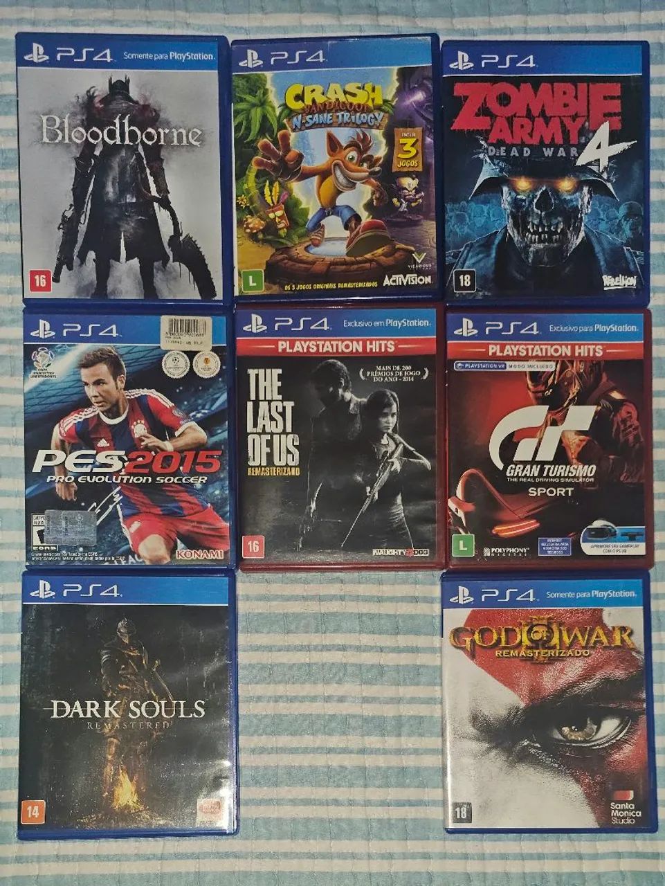 Lote de jogos de PS4
