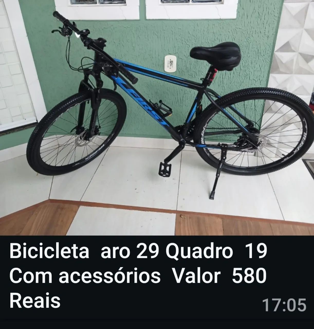 Bicicleta  aro 29, quadro 19 com acessórios 