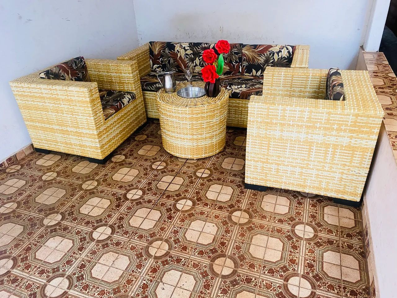 Conjunto de sofá de alto padrão de área externa  - Foto 4