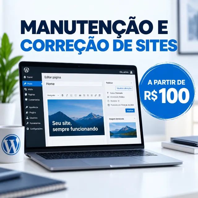 Manutenção e Correção de Sites WordPress | Elementor