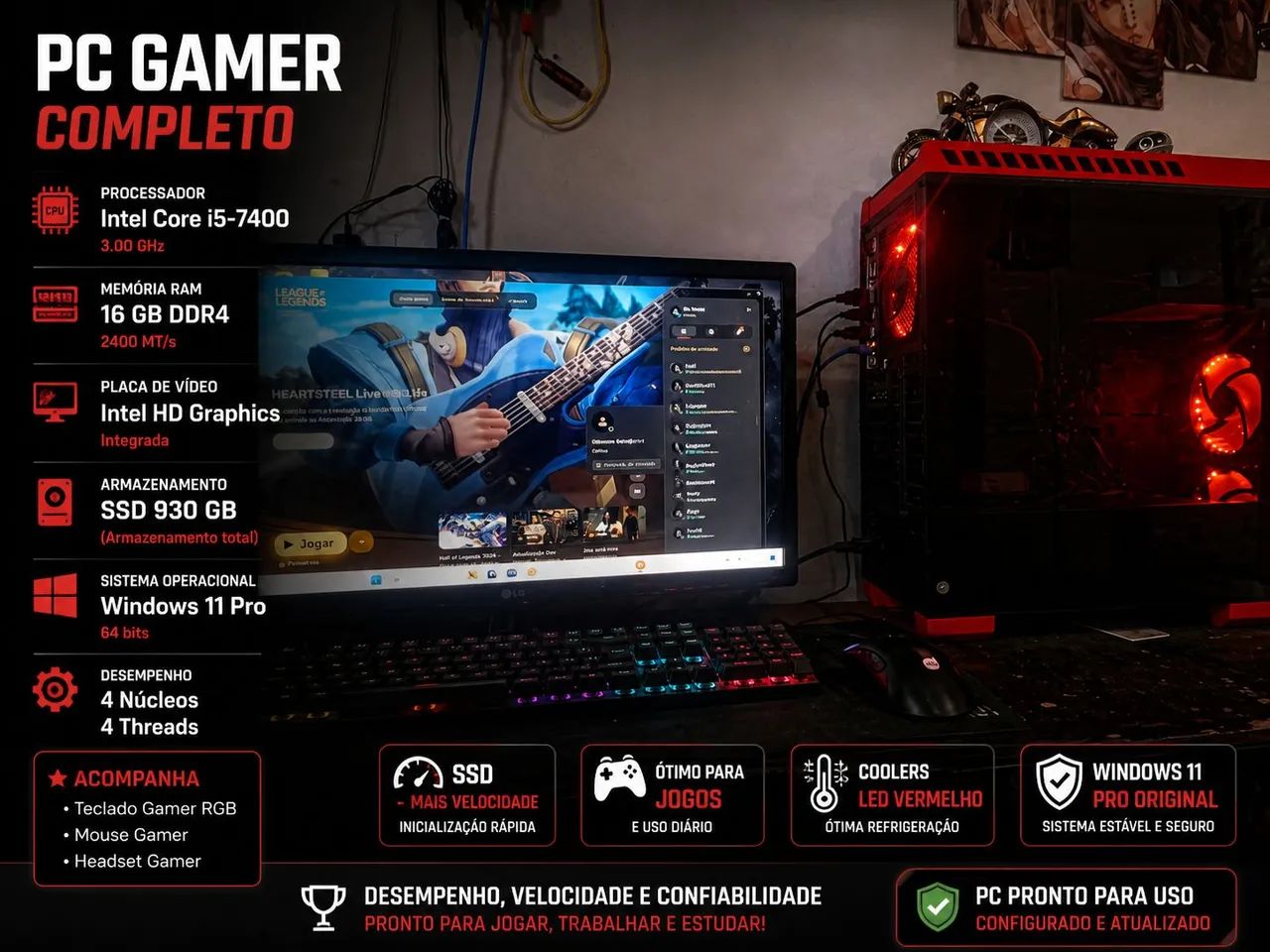 Troca ou vende-se Pc gamer 