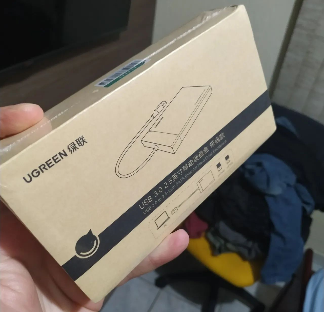 Case Gaveta Hd Externo Ugreen Usb 3.0 para Sata3 2.5pol
