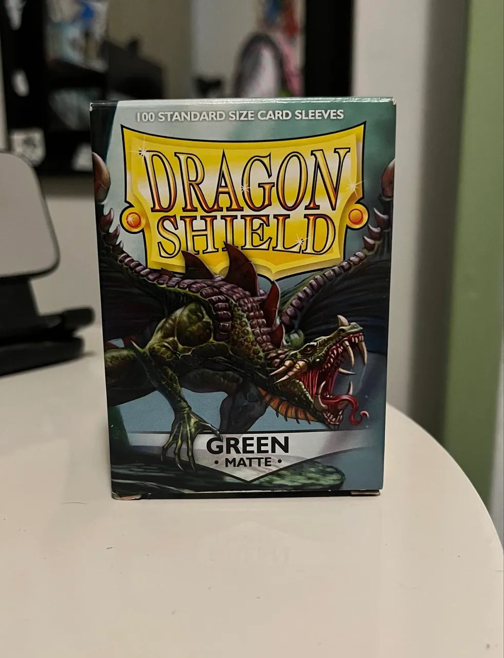Sleeve Dragon Shield Green Matte Importado - Foto 2