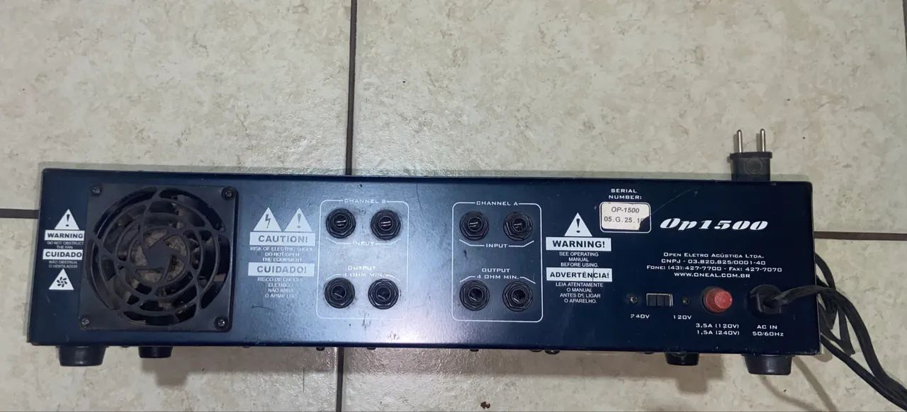 AMPLIFICADOR ONEAL OP1500 - Foto 2