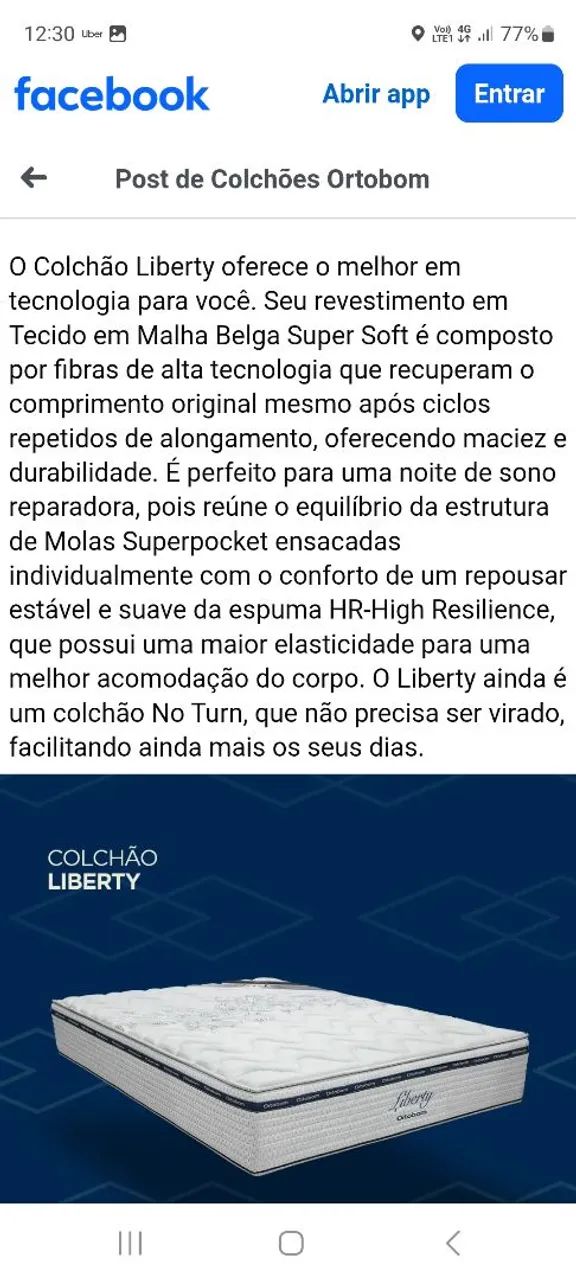 Cama casal king ortobom Liberty.  - Foto 5