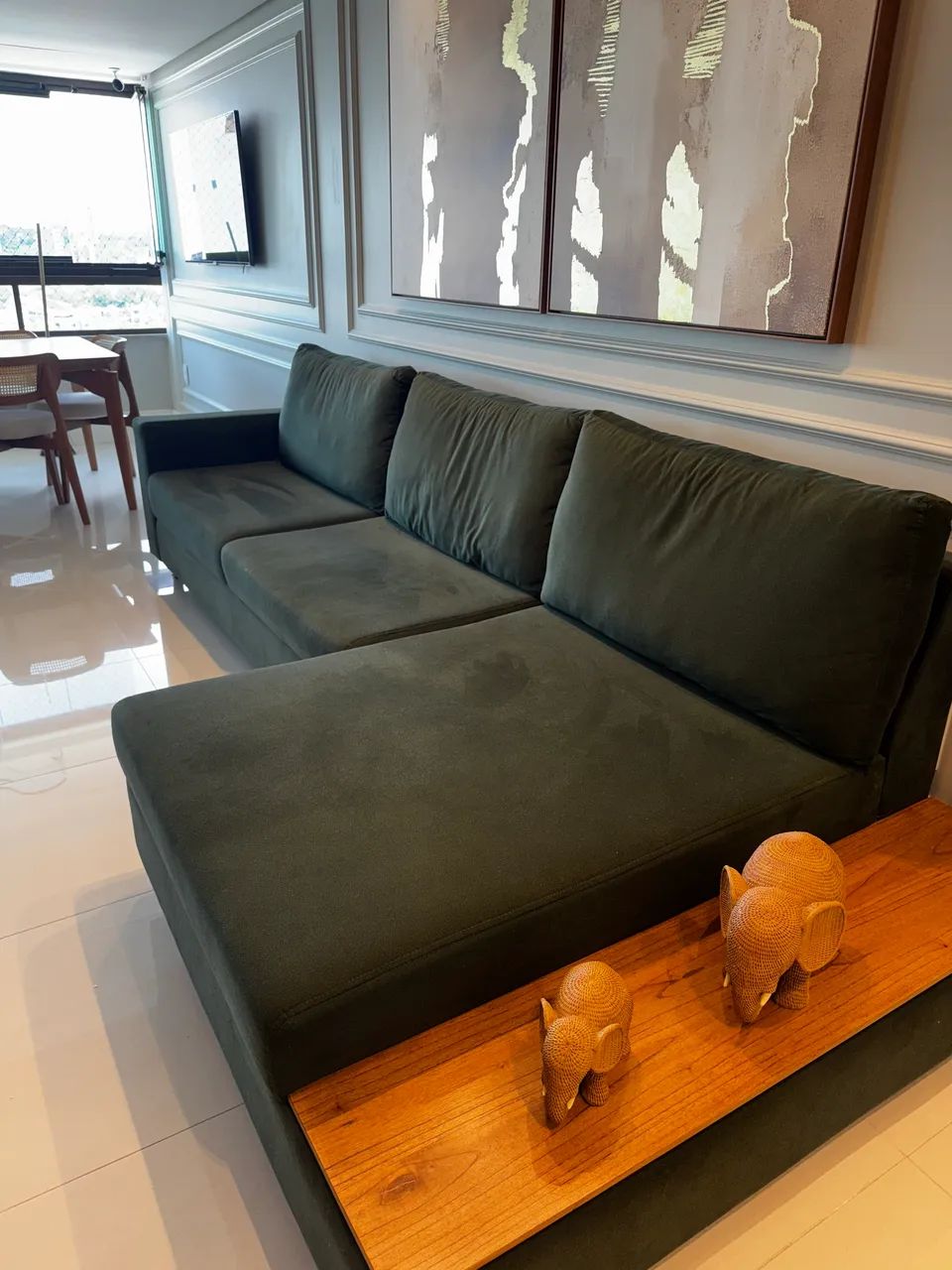 Sofá em L - semi novo  - Foto 2