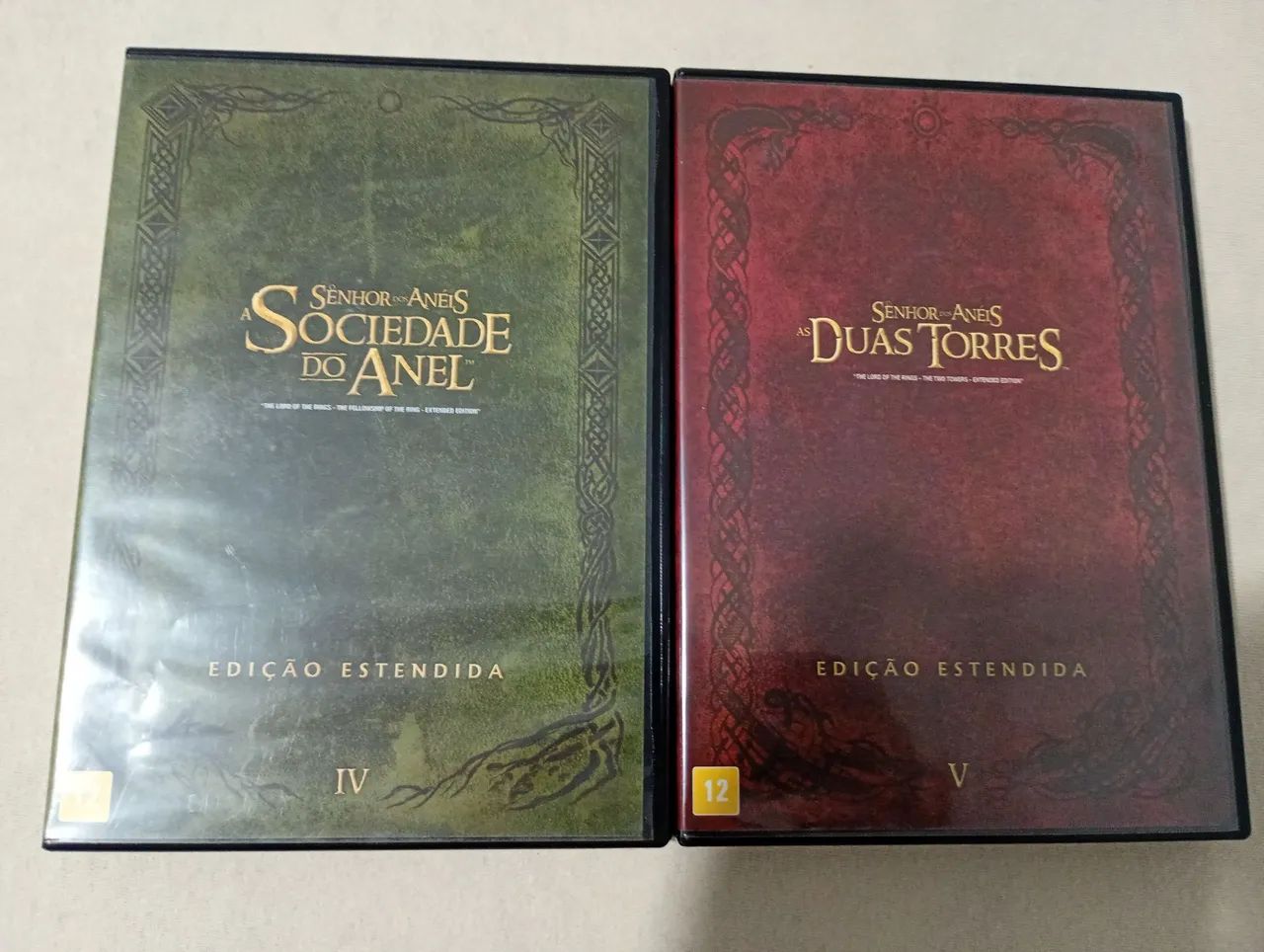 DVD DUOLOGIA O SENHOR DOS ANÉIS 1 E 2 COM 12 DISCOS EM DVD 