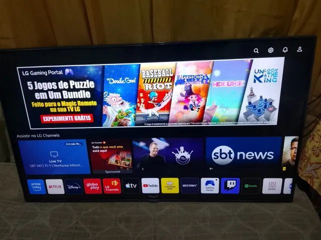 Tv Lg Smart 4k Real 50 polegadas comando de voz