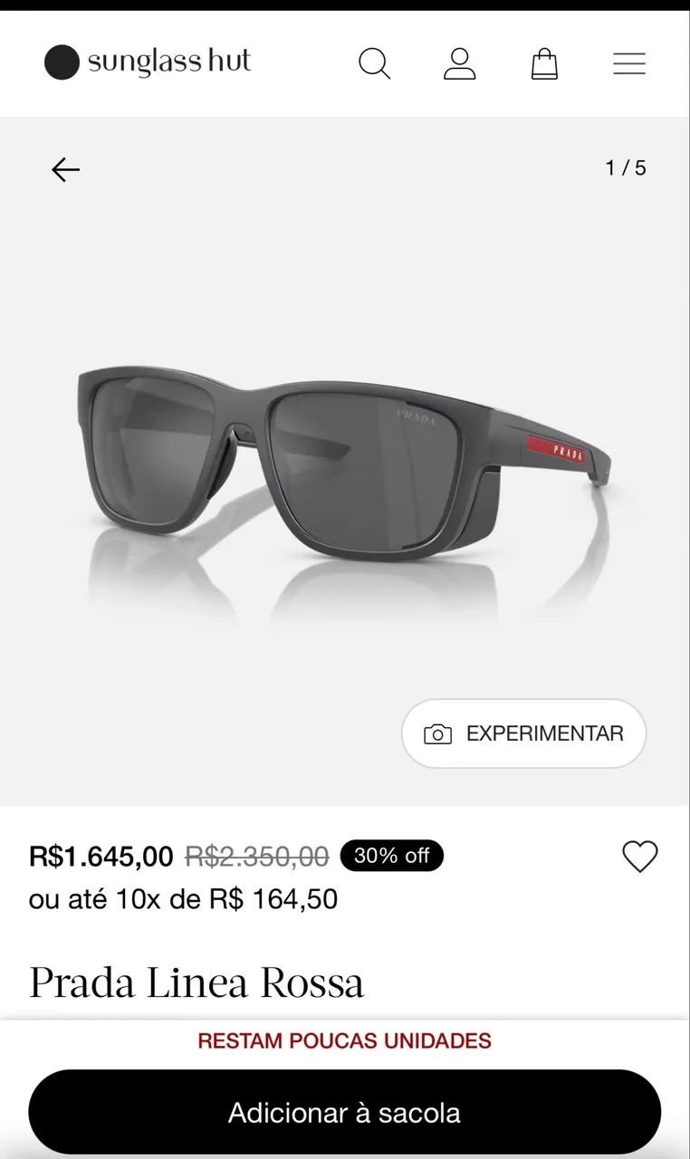 Óculos Prada Linea Rossa - Foto 5