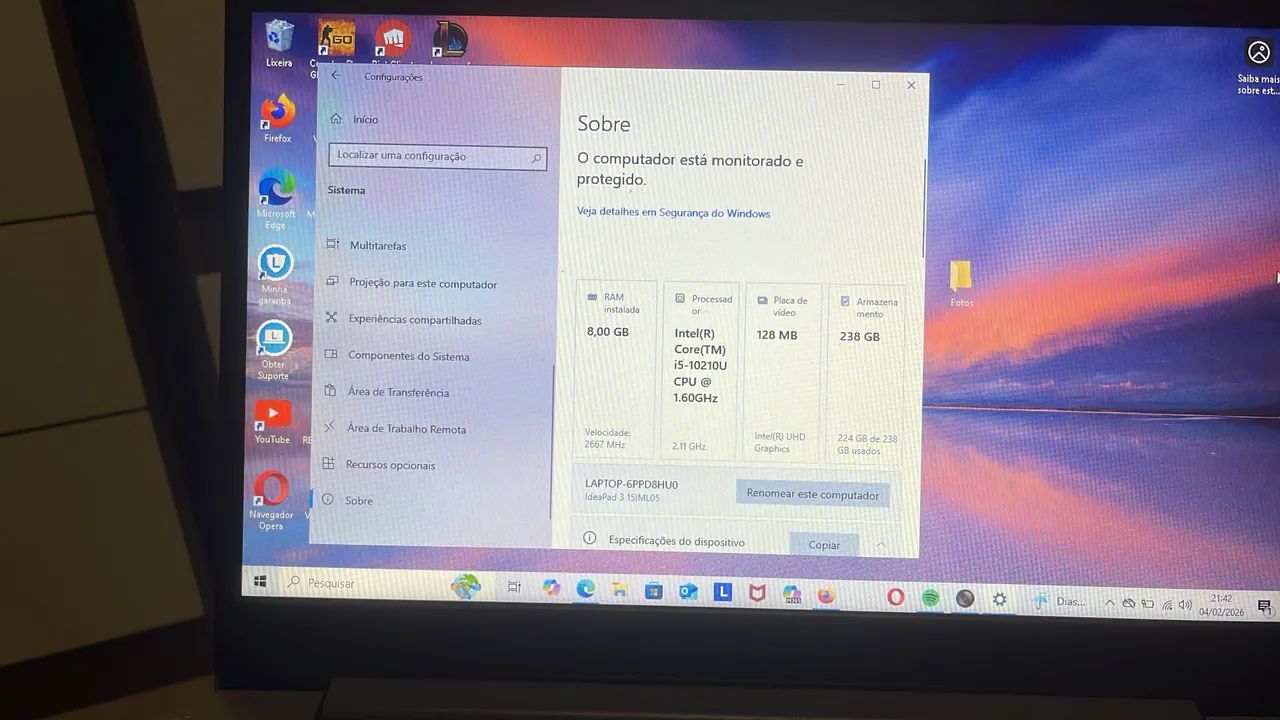Notebook Lenovo 