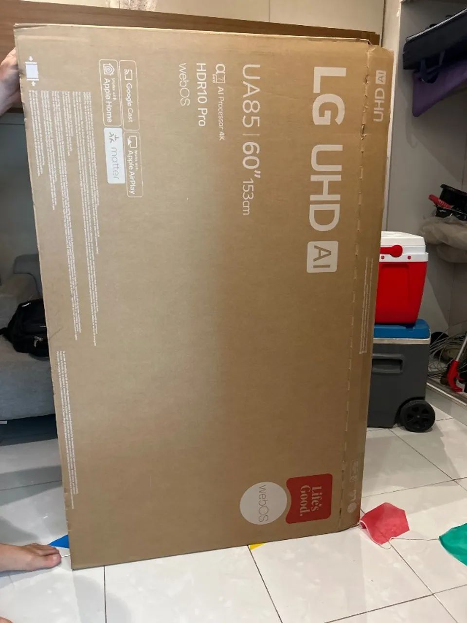 Caixa de tv seca,ideal para mudança. 