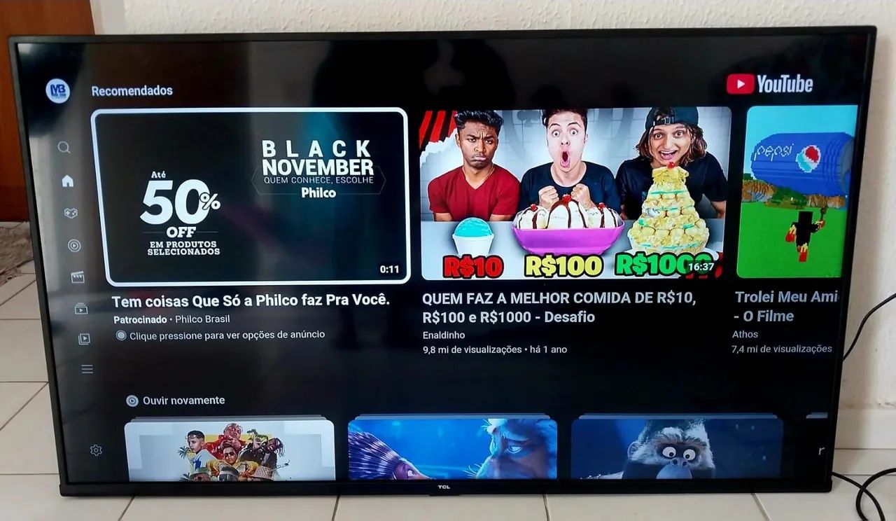 Tv smart de 50 polegadas TCL Android  - Foto 3