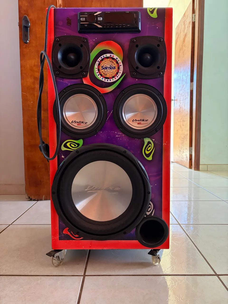 Caixa Trio Completa Taramps DS 800X3 + Sub 12 Unlike + Bluetooth