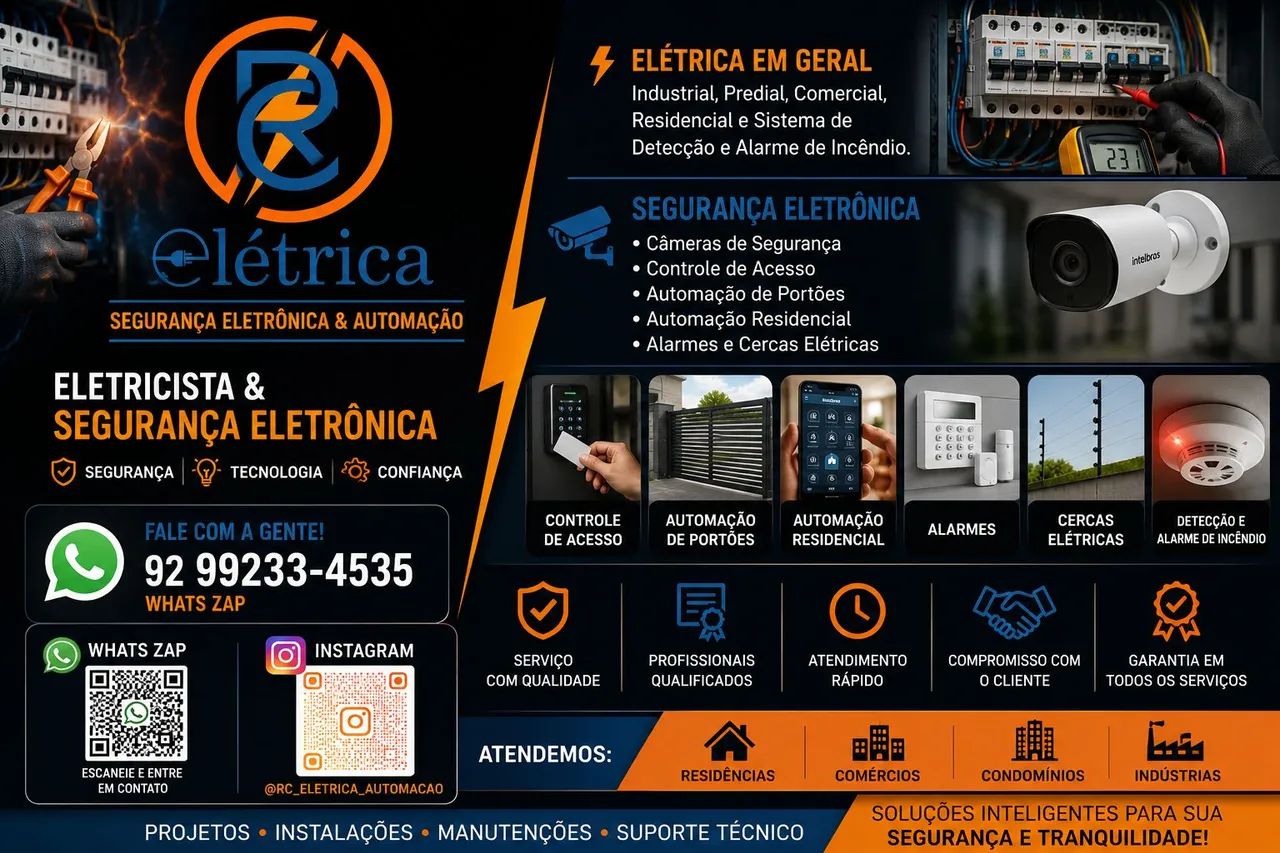 Eletricista automação segurança eletrônica 