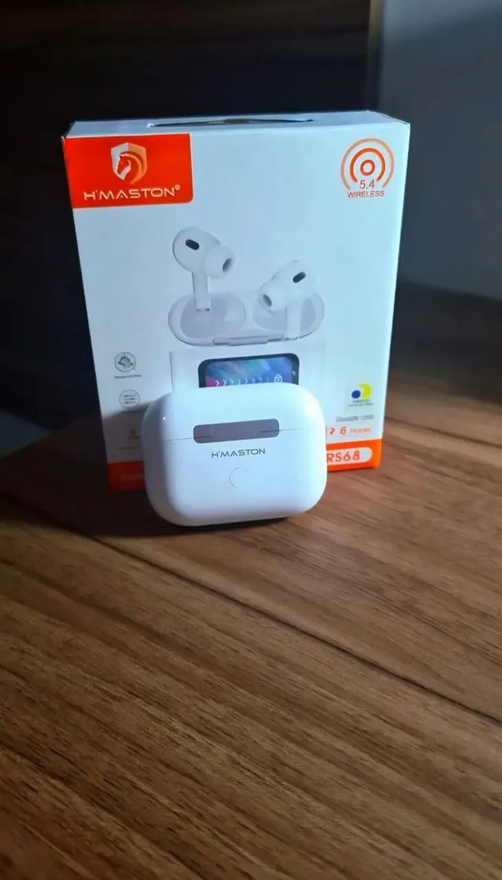 Fone de ouvido h'maston com tela lcd - Foto 3