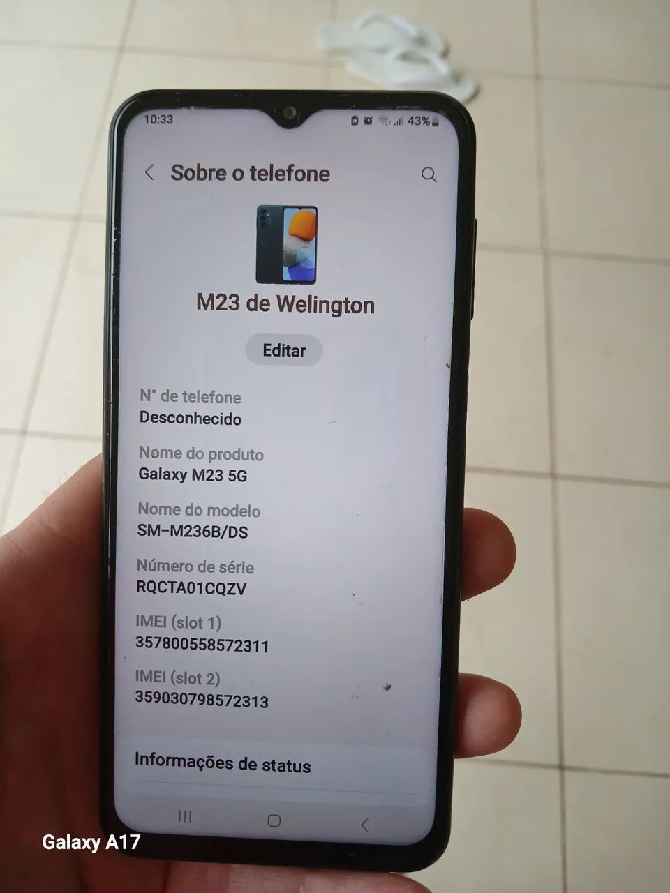 Celular Samsung m23