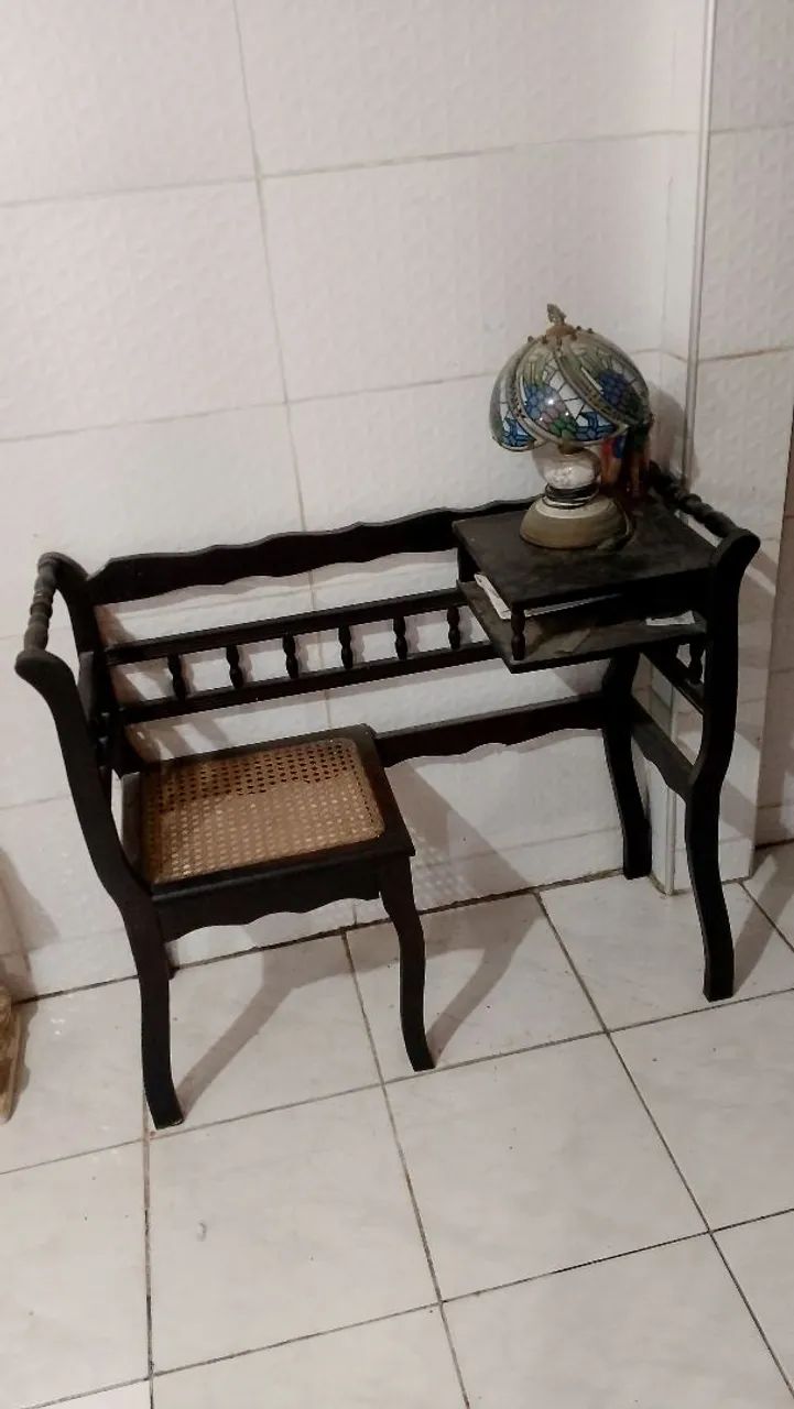 Cadeira de telefone vintage 