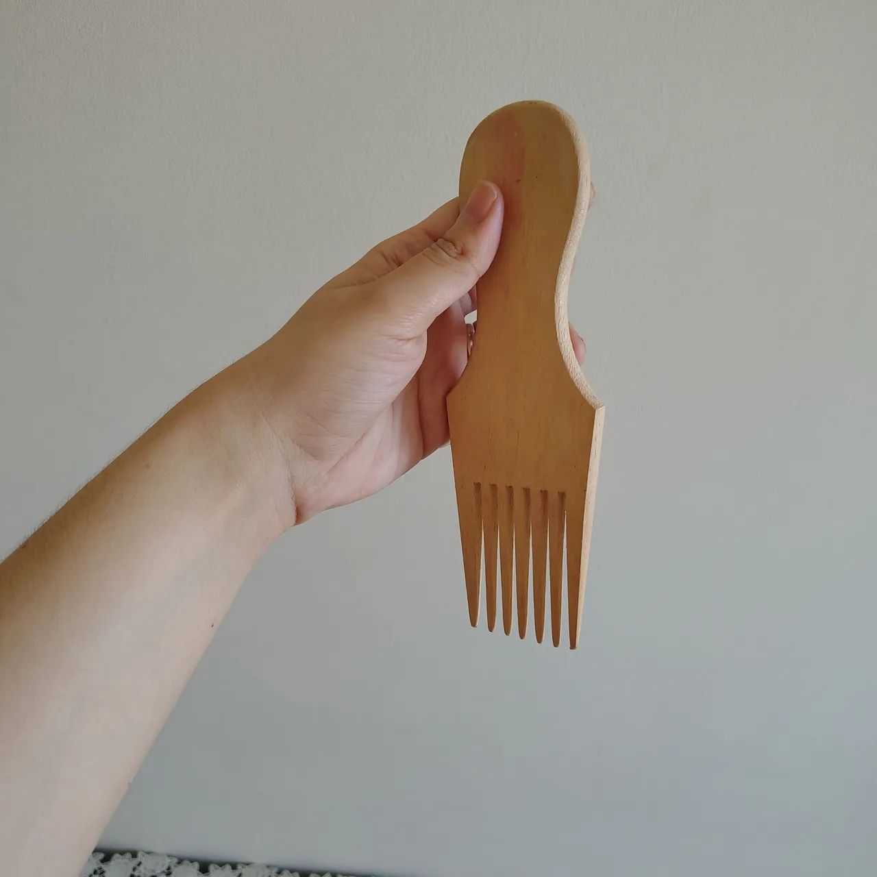 Pente garfo de madeira  - Foto 3