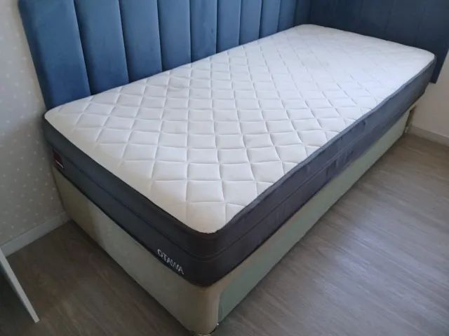 Colchão + Base com Cama Auxiliar  Solteiro King 2,03x96cm - Foto 4