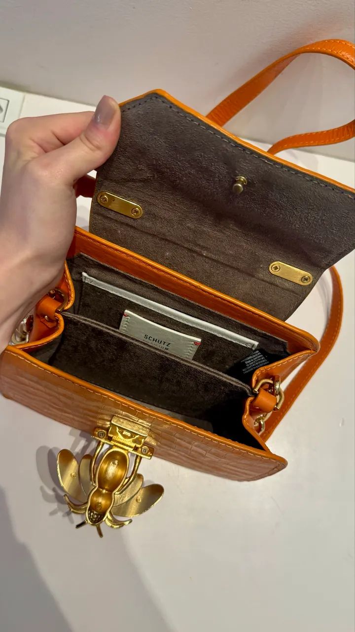 Bolsa laranja da schultz  - Foto 4