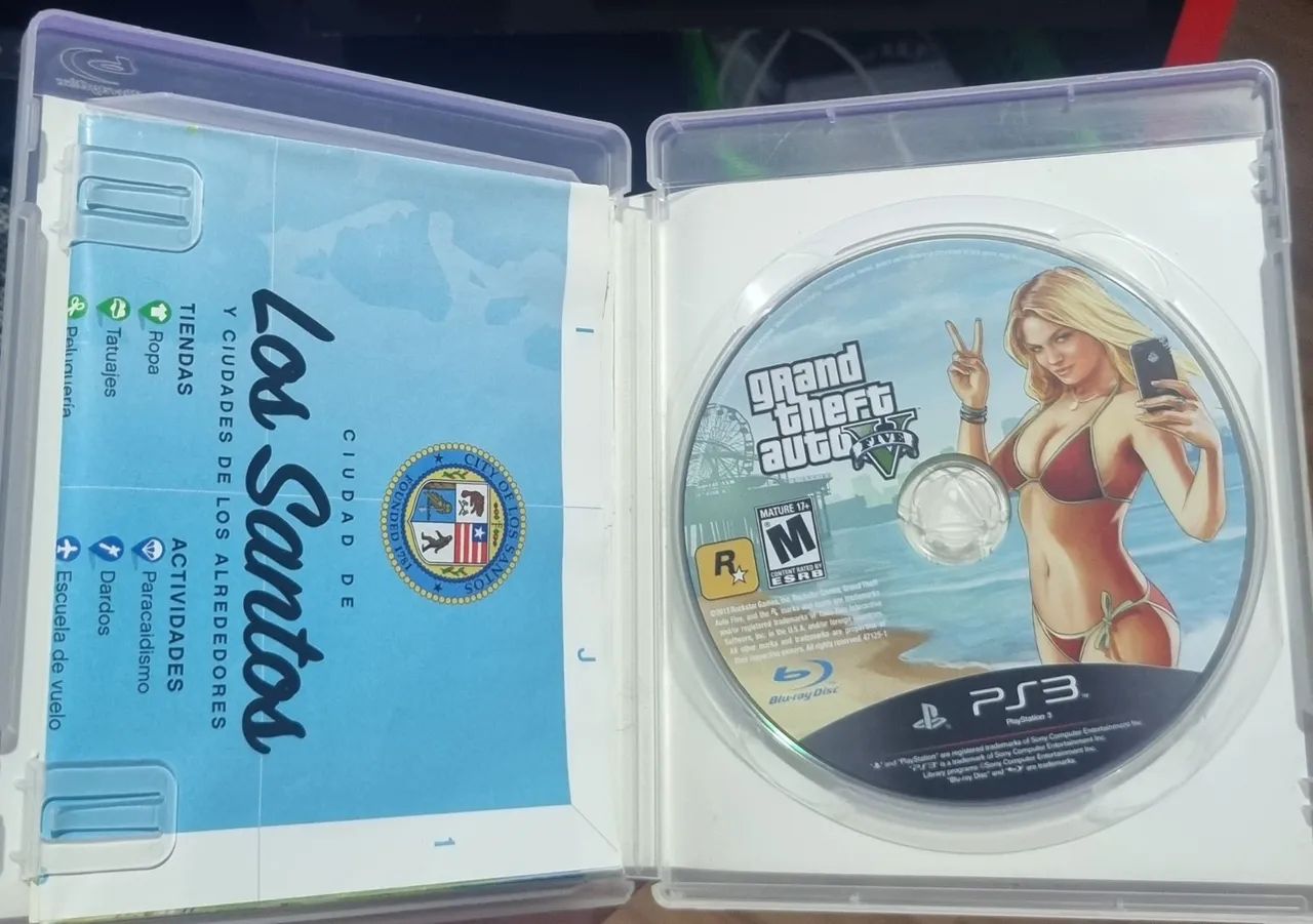 Grand Theft Auto 5 ps3 com manual e mapa - Foto 3