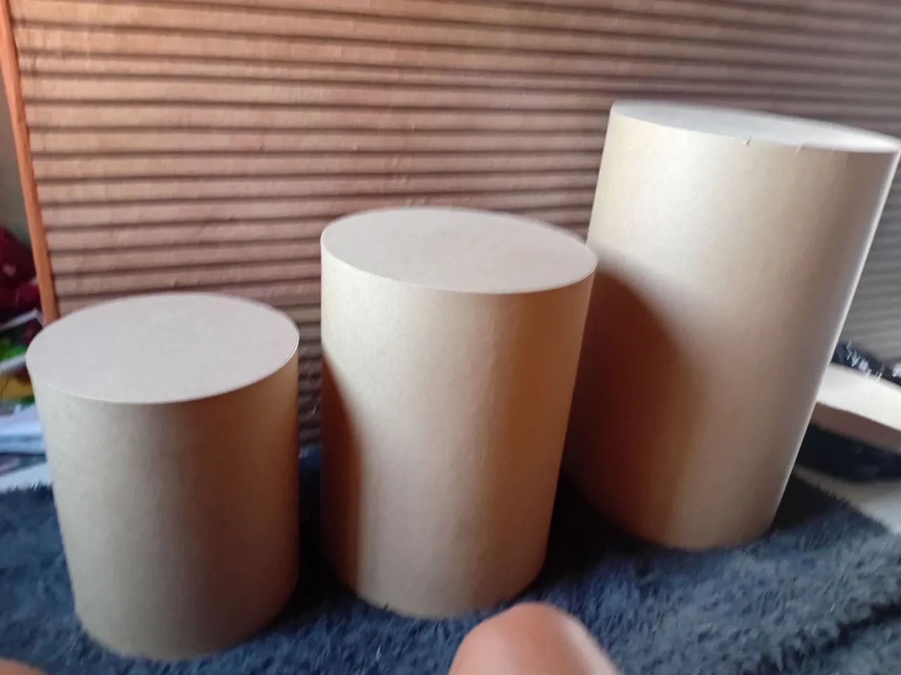 Wooden Cylinder Table