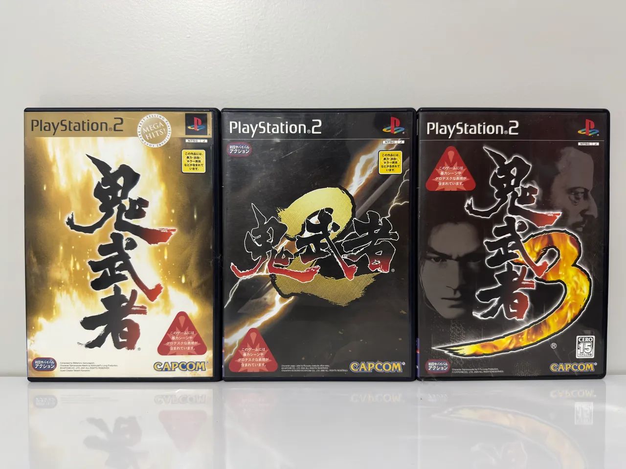 Onimusha 1,2 é 3 PS2 ORIGINAL!