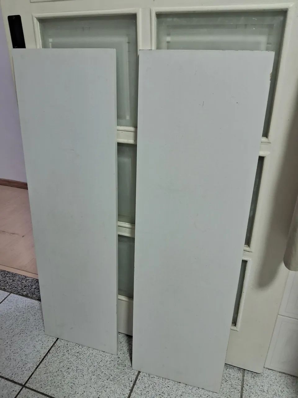 2 Prateleiras brancas MDF 100cm X 30cm